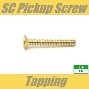 TP-OH3x19-GD　ピックアップビス　シングルコイル　ミリ　タッピング　オーバルヘッド　OVAL　1pcs　丸皿頭　ゴールド　シングル　ねじ