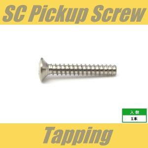 TP-OH3x18-NI　ピックアップビス　シングルコイル　ミリ　タッピング　オーバルヘッド　OVAL　1pcs　丸皿頭　ニッケル　シングル　ねじ