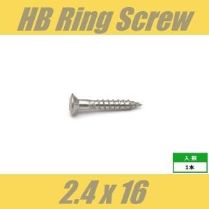 WOH2.4x16-ST　エスカッションビス　パネルビス　エスカッションリング　ストリングガイド　ブラケット　Φ2.4 xL16mm　OVAL　丸皿頭　1pcs　ステンレス　ねじ
