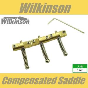 Wilkinson Compensated Brass Saddle Set 　ウィルキンソン　ブラスサドルセット　調整レンチ付　テレキャスター　ブリッジ駒　WTB｜cool-hand