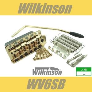 Wilkinson WV6SB GD　ゴールド　シンクロトレモロブリッジ  スチールブロック  鉄ブロック  ウィルキンソン｜cool-hand