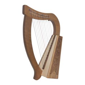 ハープで楽しい時間を♪　在庫有　日本語説明書付 Roosebeck ルーズベック Walnut Baby Harp　ウォルナットベイビーハープ 12弦