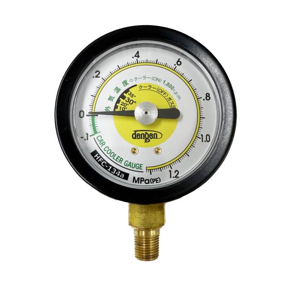 マニホールドゲージ ゲージのみ 低圧用 134a CP-G63F-LA  カーエアコン クーラー 車