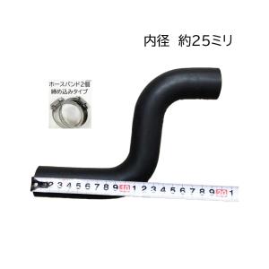 8ミリ 8mm ヒーターホース バンド 2個付 ストレート 旧車 自動車 約45