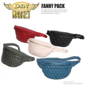 ショルダーバッグ FANNY PACK ツーリング用バッグ ダイヤステッチ仕様　国産