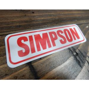 SIMPSON シンプソン ロゴ ヘルメット レーシングステッカー