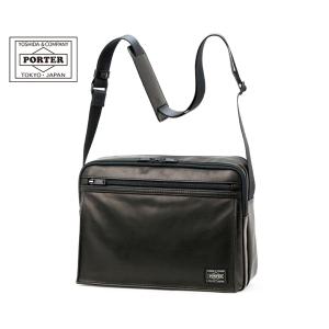 極美品　PORTER AMAZE 本革　ブラック　レザー AMAZE（PORTER） ポーター アメイズ ウエストバッグ 022-03795 吉田