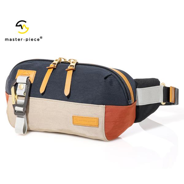 マスターピース ウエストバッグ/ネイビーB メンズ リンクver.2 02346-v2 master...