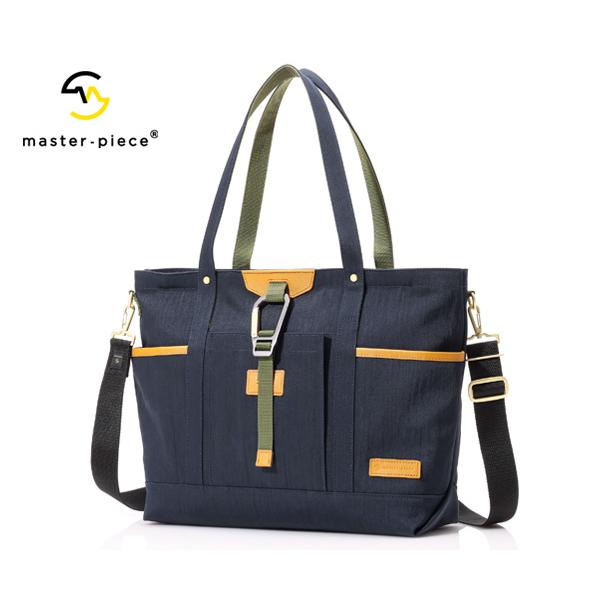 マスターピース 2WAYトートバッグ/ネイビー メンズ リンクver.2 02354-v2 mast...