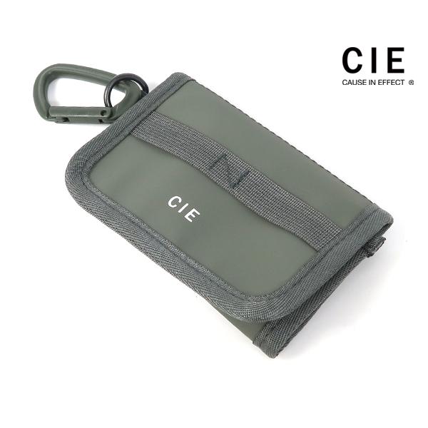 シー ショートウォレット/オリーブ メンズ グリッド3 032301 CIE