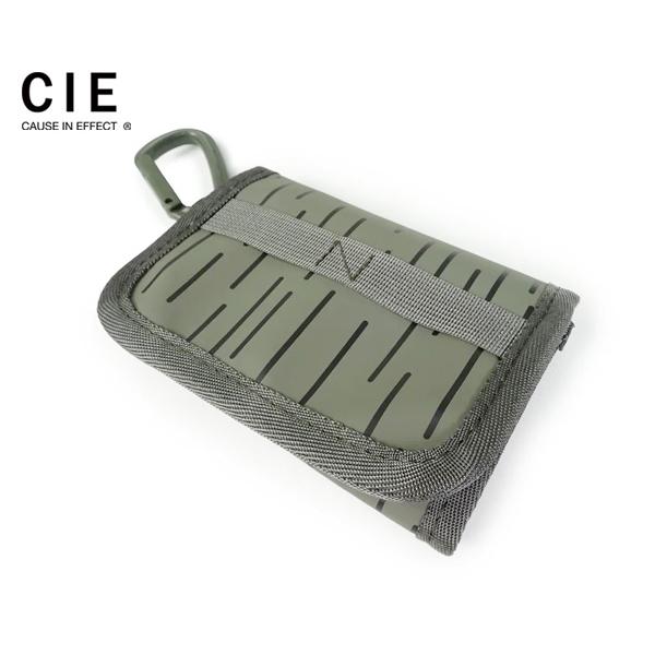 【限定レインカモボトルプレゼント】シー ショートウォレット/オリーブ メンズ グリッド3 -レインカ...