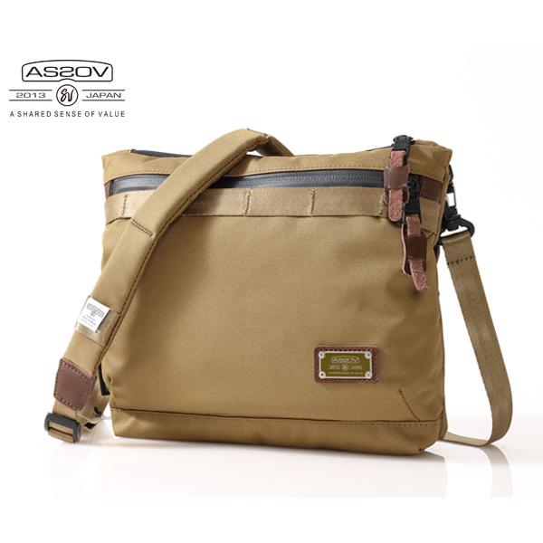 アッソブ サコッシュ/カーキ メンズ コーデュラドビー305D 061417 AS2OV【選べるノベ...