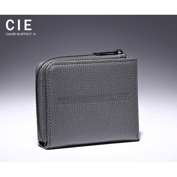 シー エンボスレザーウォレット/チャコール メンズ ミニマム 072051 CIE【選べるノベルティ...