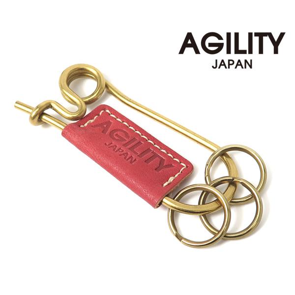 アジリティ エパングルキーホルダー/ピンク メンズ 1214 AGILITY