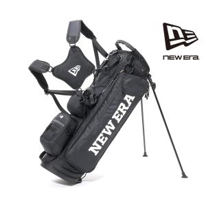 ニューエラ キャディバッグ ワードマークロゴ ブラック×ホワイト/ブラック メンズ 13517853 NEW ERA
