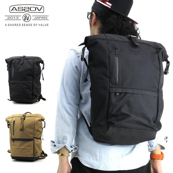 アッソブ ロールバックパック メンズ ウォータープルーフコーデュラ305D 141609 AS2OV...