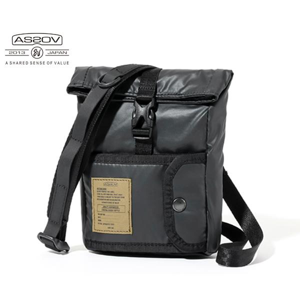 アッソブ ウォレットショルダー/ブラック メンズ ナイロンポリカーボネート 152038 AS2OV...