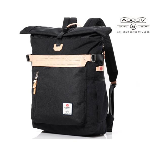 アッソブ ロールバックパック/ブラック メンズ ハイデンシティ 152311 AS2OV【選べるノベ...