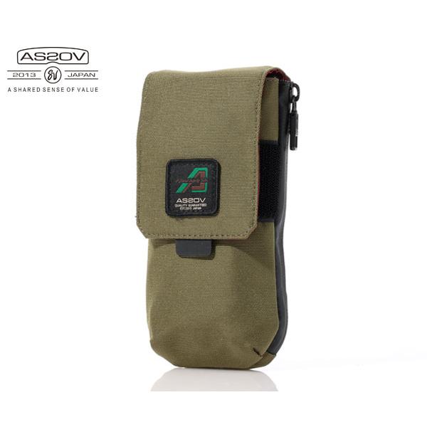 アッソブ モバイルポーチ/カーキ メンズ 330×1000D CORDURA STANDARD SE...