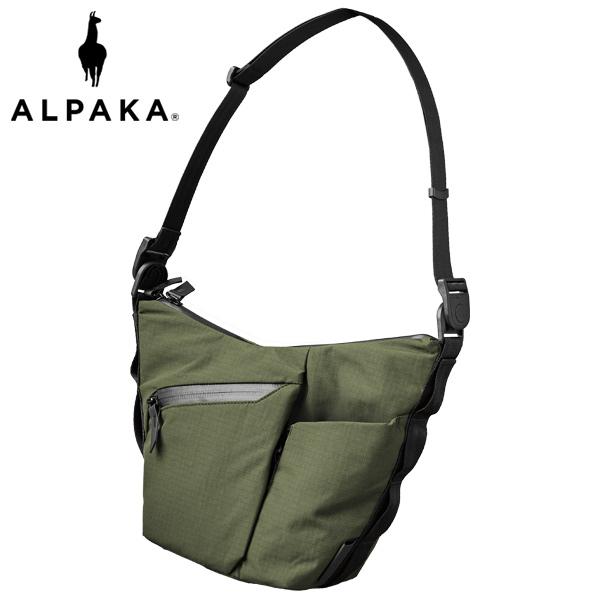 アルパカ FLOW SATCHEL 2L スリングバッグ/グリーン メンズ 4184 ALPAKA【...