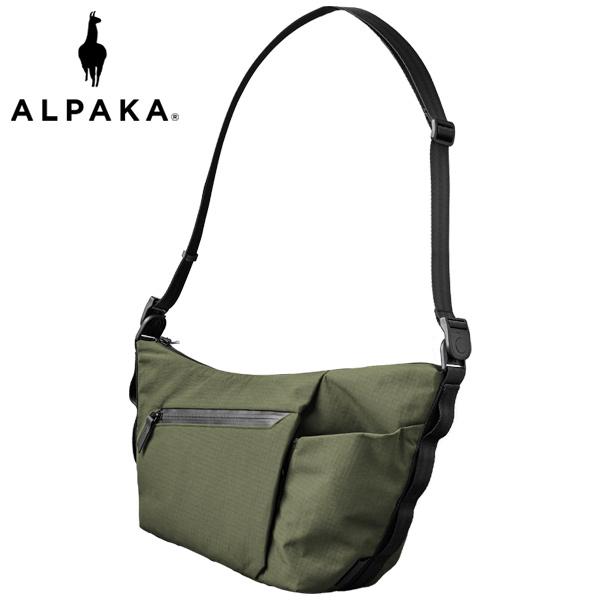 アルパカ FLOW SATCHEL 4L スリングバッグ/グリーン メンズ 4185 ALPAKA【...