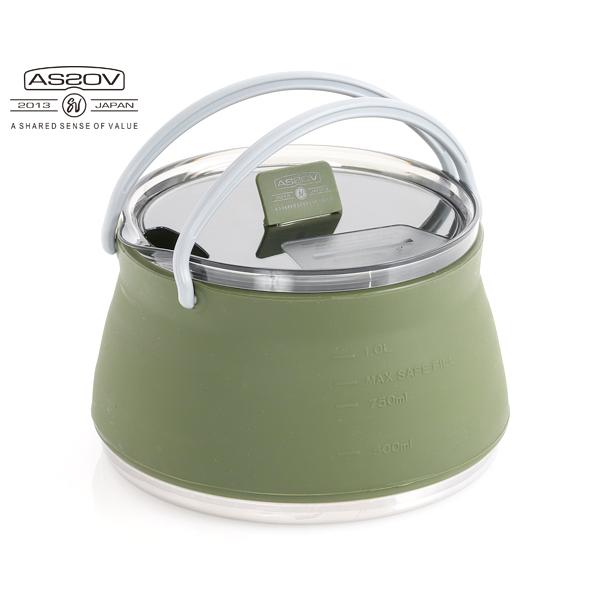 アッソブ フォールディングケトル/カーキ メンズ アウトドア 502200 AS2OV【選べるノベル...