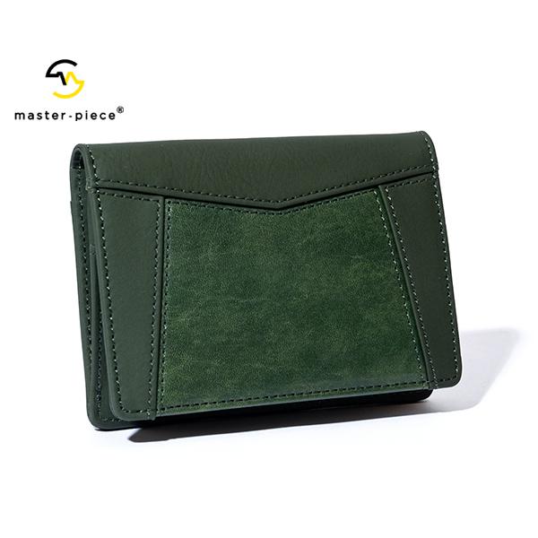 マスターピース カードケース/グリーン メンズ エッセンシャル 525174 master-piec...