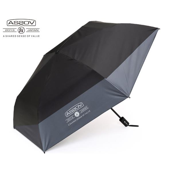 アッソブ FOLDING UMBRELLA 晴雨兼用 折り畳み傘/グレー メンズ トラベル 6525...