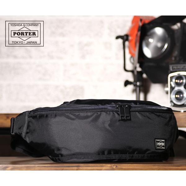 ポーター フラッシュ ウエストバッグ(L) 689-05952 （カラー：ブラック）