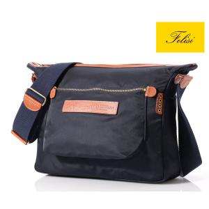 Felisi（フェリージ） ショルダーバッグ/ブルー×ライトブラウン メンズ