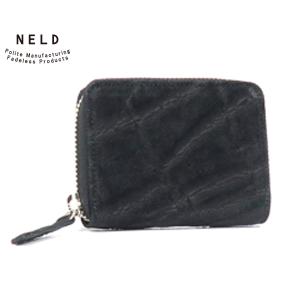 NELD（ネルド） ラウンドミドル財布/グレー メンズ ゾウ an204 NELD