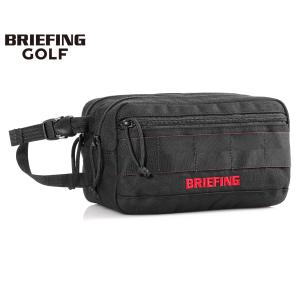 ブリーフィング ダブルジップポーチ/ブラック メンズ GOLF/STANDARD brg231g43 BRIEFING【選べるノベルティ付】