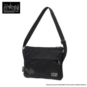 マンハッタンポーテージ ブラックレーベル ポケットモンスター ショルダーバッグ/ブラック メンズ MP1095TWLBLPKMN Manhattan Portage BLACK LABEL