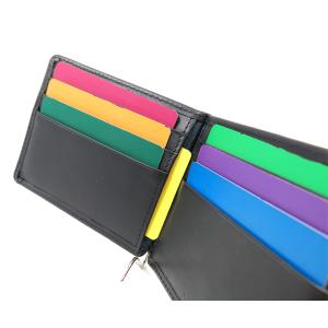 チェラート 小銭入れ付き 二つ折りマネークリッ...の詳細画像5