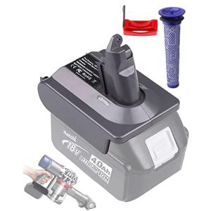 dyson v6 makita バッテリー変換アダプター マキタ18Vリチウムバッテリー用にダイソン用に変換V6 SV04 SV03 DC59 DC5