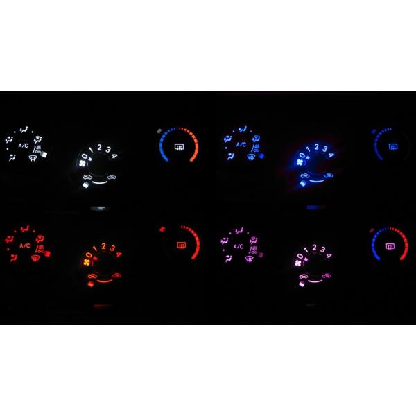 bB QNC20/QNC21/QNC25 LEDエアコン照明セット！ マニュアルエアコン用