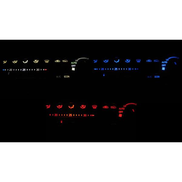 カローラセレス AE100/101 LEDエアコン照明セット！ ボタン式用
