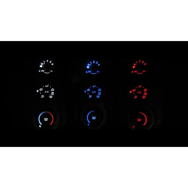 ヴィッツ NCP90/NCP91/NCP95 LEDエアコン照明セット！ マニュアルエアコン用