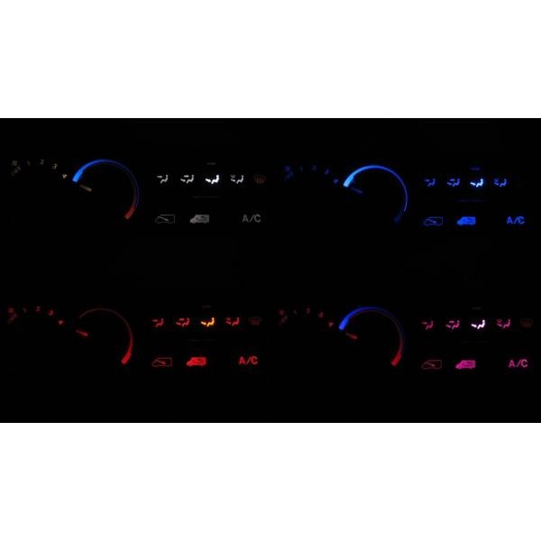 S-MX RH1/RH2 LEDエアコン照明セット！ マニュアルエアコン用