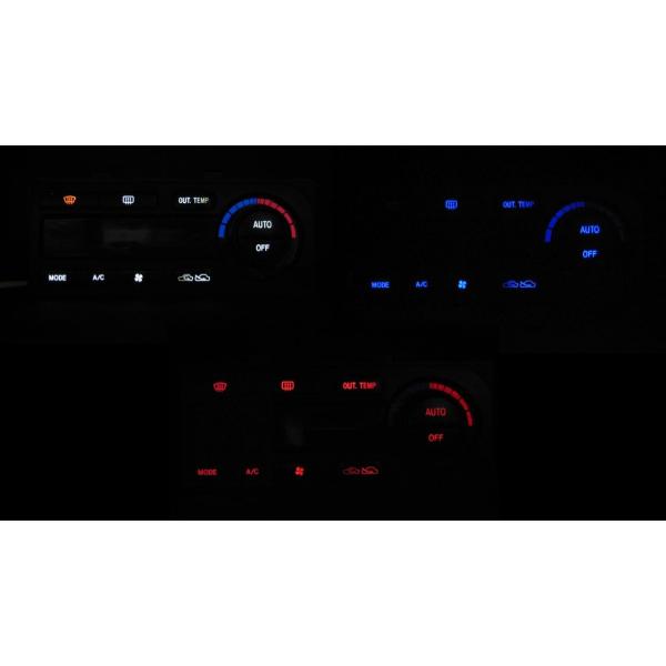 レガシィ BE5/BH5 LEDエアコン照明セット！ 純正ナビ無し用