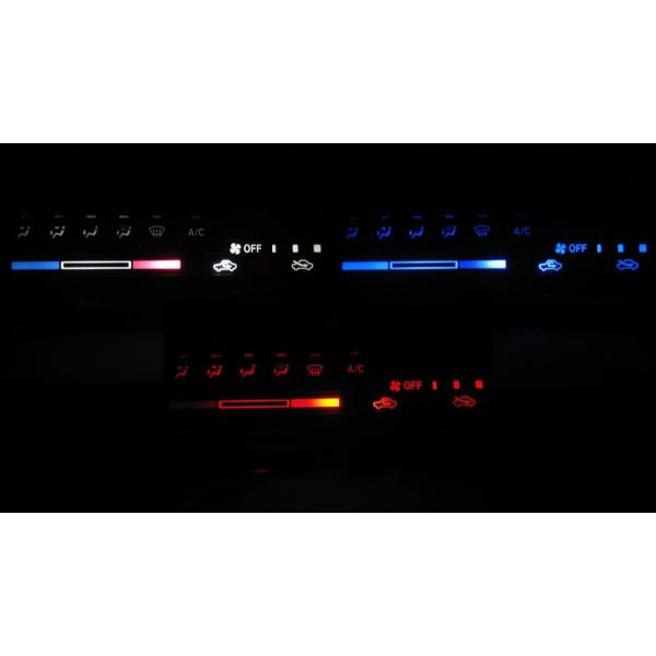 アルトワークス HA12/HA22 LEDエアコン照明セット！ 3レバー式エアコン用