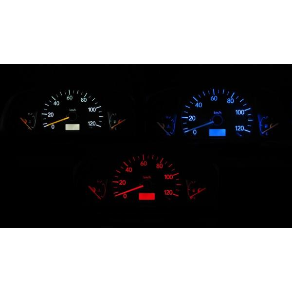 エブリイ/エブリイワゴン DA62V/DA62W LEDメーター照明セット！ タコ無しメーター用