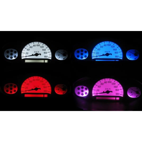 ヴィッツ P10.13.15 タコ無し LEDメーター照明セット！