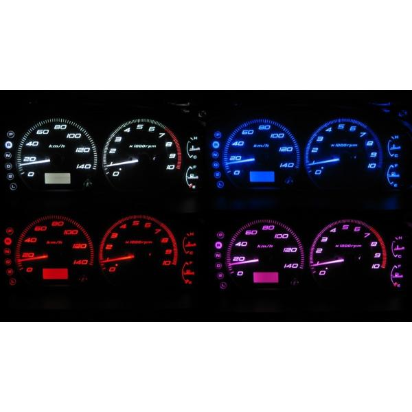 ワゴンR MC12S/MC22S LEDメーター照明セット！ I型〜IV型 タコ有り用