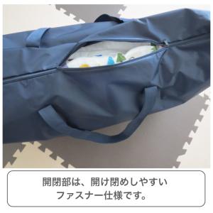 お昼寝布団バッグ 防水 保育園 ナイロン 紺色...の詳細画像3