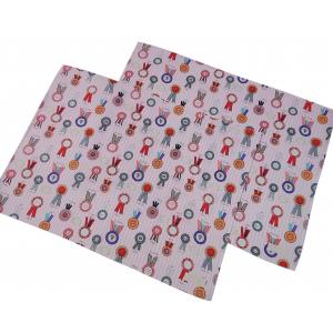 ランチョンマット 女の子  リボン、ドレス、コスメ、スィーツ長方形