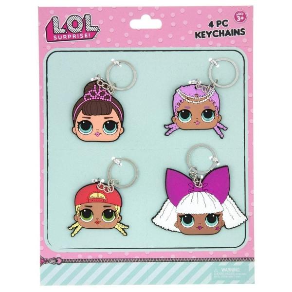 L.O.L SURPRISE 4 Bendable Rubber Keychains,Pink [並...