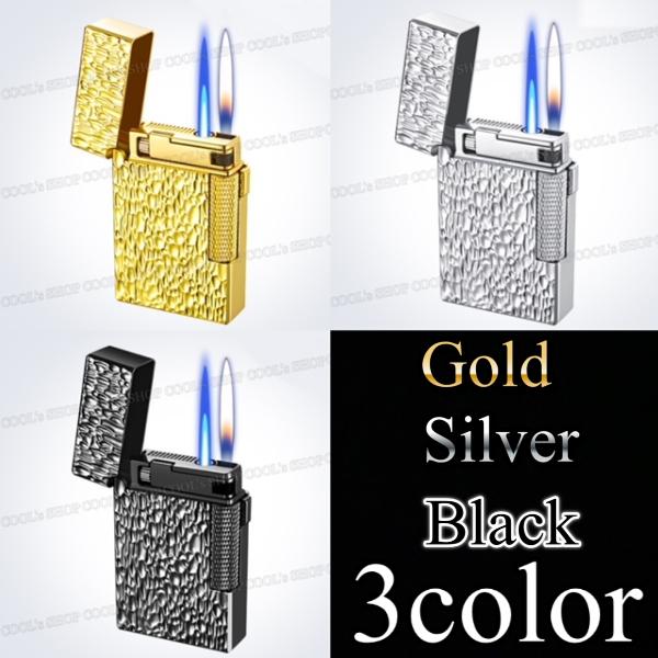 ハンマートーン ローラー着火 スイッチ ターボ切替可能 フリントガスライター ターボライター オシャ...