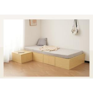 収納ベッド ユニット 収納ボックス2個 小上が...の詳細画像2