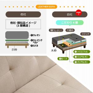 ソファーベッド ソファー 2人掛け 背もたれ3...の詳細画像4